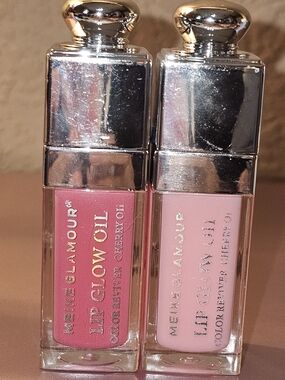 Lip Glow Oil - Rose Pink & Pale Pink